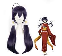 LINLINCD Cosplay Wig Anime Bungo Stray Dogs Kyouka Izumi Cosplay Wig Purple Long High Temperature Fibre Hair Wig for Halloween Party Role Play