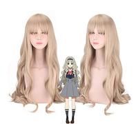 LINLINCD Cosplay Wig Anime Darling in Franxx Code 556 Kokoro Cosplay Wig Long Wavy Curly Synthetic Hair Halloween Costume Wigs Perucas + Wig Cap