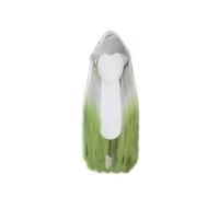 LINLINCD Cosplay Wig Anime Demon Slayer Kimetsu No Yaiba Daki Cosplay Wig Green Silver Gradient High Temperature Fibre Hair Wigs Pelucas Daki