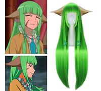LINLINCD Cosplay Wig Anime Fox Demon TuShan SuSu TuShan Honghong Matchmaker Cosplay Wigs with Fox Ears Cosplay Costume Accessory 100 cm Halloween COS C Wig with Ear