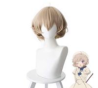 LINLINCD Cosplay Wig Anime Invented Inference Iwanaga Kotoko Women Short Wig Cosplay Costume Heat Resistant Synthetic Hair Wigs