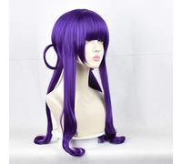 LINLINCD Cosplay Wig Anime Jibaku Shounen Hanako-Kun Akane Aoi Purple Long Cosplay Wig Synthetic Hair Party Wigs + Free Wig Cap