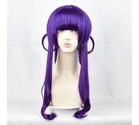 LINLINCD Cosplay Wig Anime Jibaku Shounen Hanako-Kun Akane Kwai Purple Long Cosplay Wig Synthetic Hair Party Women Wigs Akane Aoi Wig