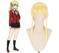 LINLINCD Cosplay Wig Anime Kakegurui Compulsive Player Cosplay Wigs Runa Yomozuki Ririka Momobami Cosplay Wigs Heat Resistant Synthetic Wig + Cap China Ha0793