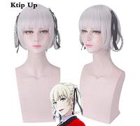 LINLINCD Cosplay Wig Anime Kakegurui Forced Player Momobami Kirari Wig Cosplay Costume Women Synthetic Hair Halloween Party Role Play Wigs