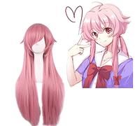 LINLINCD Cosplay Wig Anime Mirai Nikki Gasai Yuno Wig Cosplay Costume The Future Diary Women Long Hair Halloween Party Wigs