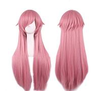 LINLINCD Cosplay Wig Anime Mirai Nikki Gasai Yuno Wig Cosplay Costume The Future Diary Women Long Synthetic Hair Halloween Party Wigs