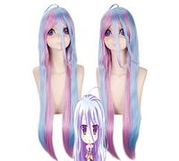 LINLINCD Cosplay Wig Anime No Game No Life Shiro Wig Cosplay Costume Women Long Heat Resistant Synthetic Hair Wigs No Game No Life
