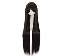 LINLINCD Cosplay Wig Anime Noragami Iki Hiyori Dark Long Straight Wig Cosplay Costume Heat Resistant Synthetic Hair Women Cosplay Wigs