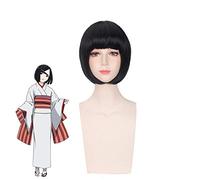 LINLINCD Cosplay Wig Anime Noragami Nora Women Short Black Wig Cosplay Costume Heat Resistant Synthetic Hair Wigs Noragami