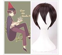 LINLINCD Cosplay Wig Anime Over the Garden Wall Cosplay Host Wig 28 cm Short Costume Wig Role Play Costumes Party Halloween Props