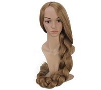 LINLINCD Cosplay Wig Anime Princess Rapunzel Braid Wig Cosplay Costume Women Long Hair Halloween Party Wigs