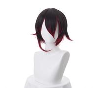 LINLINCD Cosplay Wig Anime Red Trailer Ruby Rose Short Wig Cosplay Costume Women Men Synthetic Hair Halloween Party Wigs