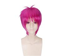 LINLINCD Cosplay Wig Anime The Catastrophic Life of Saiki K. Saiki Kusuo Wig Cosplay Costume Men Short Synthetic Hair Halloween Party Wigs