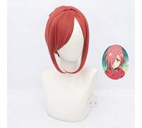 LINLINCD Cosplay Wig Anime Toilet Tied Hanako-Kun Mitsuba Cosplay Wigs Red Synthetic Hair Party Wigs Women