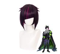 LINLINCD Cosplay Wig Anime Twisted Wonderland Lilia Vanrouge Short Wig Cosplay Costume Heat Resistant Synthetic Hair Men Women Carnival Party Wigs