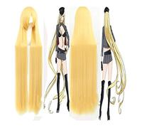 LINLINCD Cosplay Wig Anime Wigs Noragami Bishamon Cosplay Wig 150 cm Long Golden Synthetic Hair Halloween Party Costume Wigs + Wig Cap