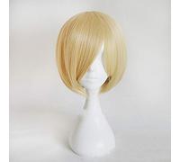 LINLINCD Cosplay Wig Anime Yuri on Ice Yuri Plisetsky Cosplay Costume Men & Women Synthetic Hair Halloween Party Short Headwear + Wig Cap as Furniture