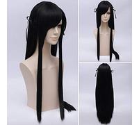 LINLINCD Cosplay Wig Atago Game Azur Lane Cosplay Wigs Halloween Carnival Azure Lane Costume Adult Women Synthetic Hair Wigs + Wig Cap
