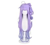 LINLINCD Cosplay Wig Azur Lane Takao Atago Unicorn Women Wig Lady White Battleframe Cosplay Costume Game Anime Colour Gradient Blue Wig + Wig Cap as Furniture