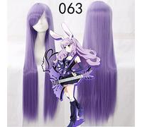 LINLINCD Cosplay Wig Biamoxer Anime Show by Rock Cosplay Wig Plasmagica Chuchu 100 cm Long Light Purple Purple Synthetic Hair for Adults Darker