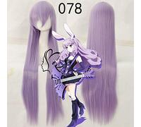 LINLINCD Cosplay Wig Biamoxer Anime Show by Rock Cosplay Wig Plasmagica Chuchu 100 cm Long Light Purple Purple Synthetic Hair for Adults Lighter