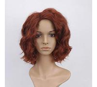 LINLINCD Cosplay Wig Black Widow Cosplay Hair Wig The Avengers Cosplay Synthetic e Curly Wig for Women Costume Natasha Romanoff Headpiece Black Widow