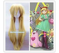 LINLINCD Cosplay Wig Cartoon Movie Star Against the Forces of Evil Princess Star Butterfly Cosplay Wig Women Star Butterfly Role Play Long Hair Wig