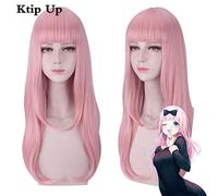 LINLINCD Cosplay Wig Chika Fujiwara Pink Wig Cosplay Kaguya Sama: Love is War Kaguya-Sama Wa Kokurasetai: Tensai Tachi No Renai Zunousen Anime Wigs