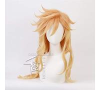 LINLINCD Cosplay Wig Douma Anime Demon Slayer Kimetsu No Yaiba Heat Resistant Synthetic Hair Cosplay Wig Halloween Hair Orange