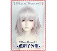 LINLINCD Cosplay Wig Fate/Grand Orde FGO Cosplay Jeanne d'Arc Age Mixed Wig with White Hair Jeanne d'Arc Headpiece Headpiece Age Cosplay Costume Props Short Wig Only