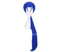 LINLINCD Cosplay Wig Fate Large Order Cu Chulainn Setanta Blue Long Wig Cosplay Costume Fate Stay Night Heat Resistant Synthetic Hair Men Wigs