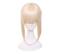 LINLINCD Cosplay Wig Fate / Night Stay Arturia Pendragon Sabre Wig Light Pink Style Heat Resistant Hair Costume Cosplay Wigs + Wig Cap A
