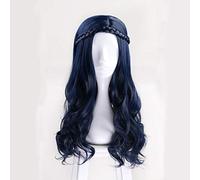 LINLINCD Cosplay Wig Film Descendants 2 Evie Long Wavy Wig Cosplay Costume Women Heat Resistant Synthetic Hair Wigs Descendants 2