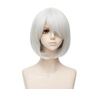 LINLINCD Cosplay Wig Game NieR Automata 2B YoRHa No.2 Type B Wig Cosplay Costume Women Short Hair Halloween Party Wigs