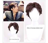 LINLINCD Cosplay Wig Halloween Men's Tangled Prince Flynn Rider Cosplay Wig Men's Prince Hair Wig Costumes One Size