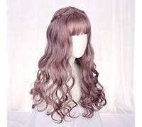 LINLINCD Cosplay Wig Harajuku Lolita Sweet Daily Wig Gradient Ombre Girls Curly Wigs Cosplay Princess Synthetic Hair Mixed Colour Long Wavy Party Wig A