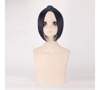 LINLINCD Cosplay Wig Hitman Reborn Cosplay Wig Short Purple Dark Blue Synthetic Hair Kuromu Dokuro Anime Halloween Costume Party Wigs + Free Wig Cap Dm064 1