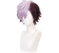 LINLINCD Cosplay Wig Jibaku Shounen Toilet Tied Hanako Kun Short Wig Cosplay Costume Heat Resistant Synthetic Hair Men's Wigs + Wig Cap as Photo