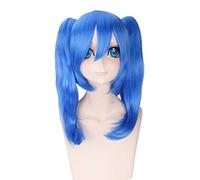 LINLINCD Cosplay Wig Kagerou Project Enomoto Takane Ene Blue Ponytails Wig Cosplay Costume Heat Resistant Synthetic Hair Women Cosplay Wigs