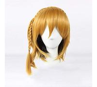 LINLINCD Cosplay Wig Kagerou Project Momo Kisaragi Cosplay Wig High Temperature Fibre Synthetic Hair Blonde and Black Halloween Costumes Wigs + Wig Cap