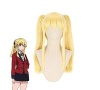 LINLINCD Cosplay Wig Kakegurui Forced Player Meari Saotome Mary Ponytail Wig Cosplay Costume Heat Resistant Synthetic Hair Women Carnival Wigs
