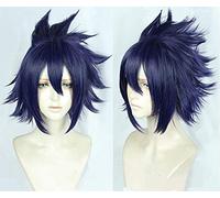 LINLINCD Cosplay Wig My Hero Academia 3 Tamaki Amajiki Cosplay Wig Boku No Hero Academia 3rd Season Short Blue Anime Synthetic Hair Wigs + Wig Cap