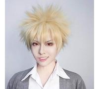 LINLINCD Cosplay Wig My Hero Academia Todoroki Shoto Women Long Wig Cosplay Costume Boku No Hero Academia Red and White Hair Halloween Party Wigs B