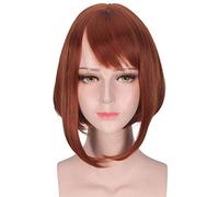 LINLINCD Cosplay Wig My Hero Academia Todoroki Shoto Women Long Wig Cosplay Costume Boku No Hero Academia Red and White Hair Halloween Party Wigs F