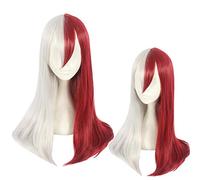 LINLINCD Cosplay Wig My No Hero Gym Todoroki Shoto Boku Anime Cosplay Wig + Hat