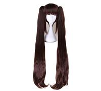 LINLINCD Cosplay Wig Nekopara Chocolat Vanilla Two Ponytails Wig Cosplay Costume Women Long Heat Resistant Synthetic Hair Halloween Party Wigs