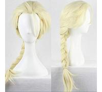 LINLINCD Cosplay Wig Princess Anna Elsa Cosplay Wigs for Women Girls Long Straight 70 cm Two Braids Heat Resistant Synthetic Anime Film Wig Elsa