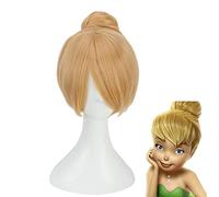 LINLINCD Cosplay Wig Princess Tinker Bell Wig Cosplay Costume Women Short Heat Resistant Synthetic Hair Wigs Tinker Bell