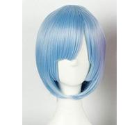 LINLINCD Cosplay Wig Pure Colour to Zero Re: Life in a World Other Than Zero Ram Wig Rem Wigs Cosplay Costume Wig Rem Wig